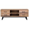 vidaXL TV Cabinet 47.2"x11.8"x17.7" Solid Teak