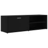 vidaXL TV Cabinet Black 47.2"x13.4"x14.6" Engineered Wood