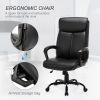 Free Shipping soft Padded Mid-Back Office Computer Desk Chair with Armrest; Leather office Chair ; PU faux leather;  till function 90-110 degree; blac