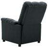 vidaXL Massage Recliner Dark Grey Fabric