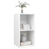 vidaXL Wall-mounted TV Cabinet White 14.6"x14.6"x28.3" Engineered Wood