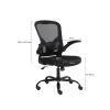 Computer Chair Swivel Rolling Executive Work Chair with Lumbar Support Arm, Home Office Chair Ergonomic Office Desk Chair Mesh, Adjustable Armrests Ad