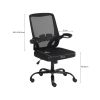 GIVENUSMYF Modern Simple Office Chair;  Computer Chair Home;  Ergonomic Bow Seat Staff Mesh Chair Conference Chair (Mesh Black)