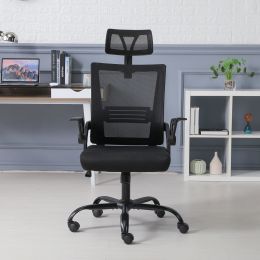 Ergonomic mesh executive office chair, computer chair with lumbar support and adjustable armrest, comfortable work desk and chair, suitable for confer