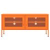 vidaXL TV Cabinet Orange 41.3"x13.8"x19.7" Steel