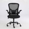 Computer Chair Swivel Rolling Executive Work Chair with Lumbar Support Arm, Home Office Chair Ergonomic Office Desk Chair Mesh, Adjustable Armrests Ad