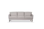 Helena Sofa; Pearl Gray Leather 54575