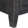 vidaXL TV Cabinet Black 46.5"x11.8"x15.7" Solid Mango Wood