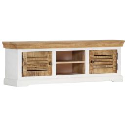 vidaXL TV Cabinet 46.5"x11.8"x15.7" Solid Mango Wood