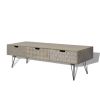 vidaXL TV Cabinet with 3 Drawers 47.2"x15.7"x14.2" Gray