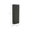 Multistorage Cabinet; Double Door; Five Shelves -Espresso / Black