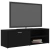 vidaXL TV Cabinet Black 47.2"x13.4"x14.6" Engineered Wood