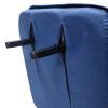 Modern Upholstered Convertible Folding Arm Sofa Sleeper Chair Bed Lounge w/ Pillow, Wheel, Metal Legs, 5 Position Adjustable Backrest, Blue