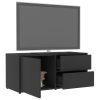 vidaXL TV Cabinet Gray 31.5"x13.4"x14.2" Engineered Wood