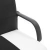 Chessboard office chair;  office chair with adjustable backrest armrest;  suitable for office;  dormitory and study (black and white)