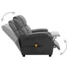 vidaXL Massage Chair Anthracite Faux Leather