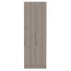 Multistorage Pantry Cabinet; Five Shelves; Double Door Cabinet -Light Gray