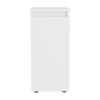 Ventus Bathroom Storage Cabinet; Liftable Top; One Drawer -White