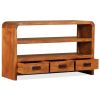 vidaXL TV Cabinet Solid Wood Acacia 35.4"x11.8"x21.6"