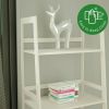 WTZ Bookshelf; Ladder Shelf; 5 Tier Bamboo Bookcase; Modern Open Book Case for Bedroom; Living Room;