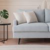 64" W Fabric Upholstered Love seat with metal Legs/High Resilience Sponge Couch for Living Room; Bedroom; Apartment ; grey