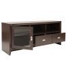 Modern TV Stand with Storage for TVs Up To 60&quot;; Wenge