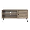 Baina II TV Stand in Rustic Oak &amp; Black Finish LV00746