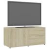 vidaXL TV Cabinet Sonoma Oak 31.5"x13.4"x14.2" Engineered Wood