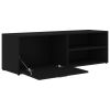 vidaXL TV Cabinet Black 47.2"x13.4"x14.6" Engineered Wood