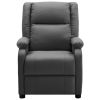 vidaXL Massage Chair Anthracite Faux Leather