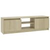 vidaXL TV Cabinet Sonoma Oak 47.2"x11.8"x14" Engineered Wood