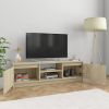 vidaXL TV Cabinet Sonoma Oak 47.2"x11.8"x14" Engineered Wood