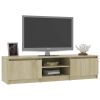 vidaXL TV Cabinet Sonoma Oak 55.1"x15.7"x14" Engineered Wood