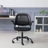 Office chair, home computer chair comfortable long sitting, with mesh backrest, ergonomic student desk writing chair lift swivel office chair black