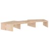 vidaXL Monitor Stand 23.6"x9.4"x4.1" Solid Wood Pine