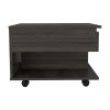 Luanda Lift Top Coffee Table; Casters; One Shelf -Espresso