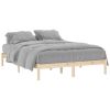 vidaXL Bed Frame 59.8"x79.9" Solid Wood Pine Queen