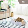 Fluffydream Cat Scratcher; Cardboard Lounge Bed; Bone Shape Design; Recyclable Corrugated Scratching Pad; Stable and Durable; Furniture Protector; Rev