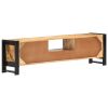 vidaXL TV Cabinet 55.1"x11.8"x15.7" Rough Mango Wood