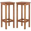 vidaXL Bar Chairs 2 pcs Solid Acacia Wood