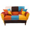 [VIDEO provided] Small Space Colorful Sleeper Sofa; Solid Wood Legs