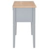 vidaXL Writing Desk Gray 43.1"x17.7"x30.5" Wood