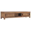 vidaXL TV Cabinet 59.1"x11.8"x11.8" Solid Teak Wood