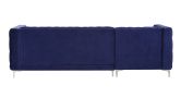 Sullivan Sectional Sofa; Navy Blue Velvet 55490