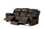 Zubaida Sofa (Glider &amp; Motion); 2-Tone Chocolate Velvet 55020