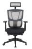 High back excusive office chair with head rest and double backs; color black; 300lbs