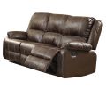 Zuriel Sofa (Motion) in Brown PU 52280