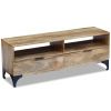 vidaXL TV Stand Mango Wood 47.2"x13.8"x17.7"