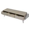 vidaXL TV Cabinet with 3 Drawers 47.2"x15.7"x14.2" Gray