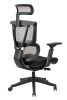 High back excusive office chair with head rest and double backs; color black; 300lbs